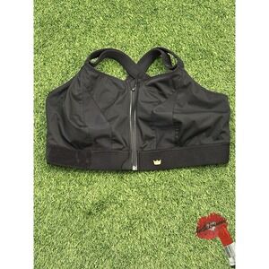 Shefit Flex Sports Bra 6‎ Plus (LUXE) Black Front Close Adjustable High Impact